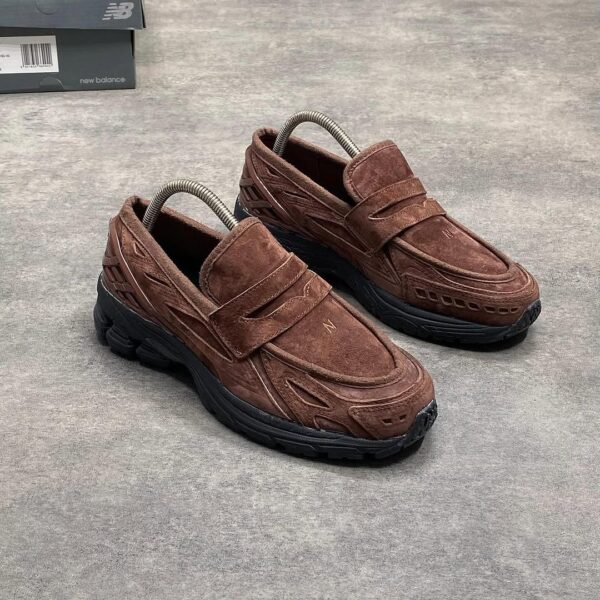 New Balance Brown Suede Loafer Sneaker Hybrid