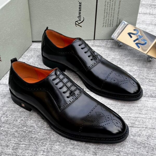 Black Leather Oxford Dress Shoes – Richwanaz