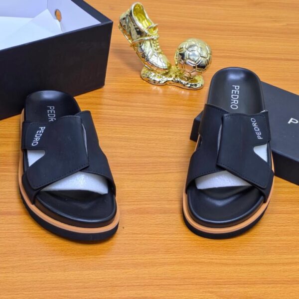 Pedro Cross - Strap Platform Sandals - Black